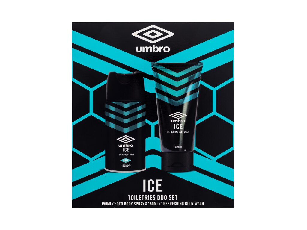 UMBRO Ice 150ml Deodorant 150 ml + Shower Gel 150 ml dezodorantas Rinkinys (Pažeista pakuotė)