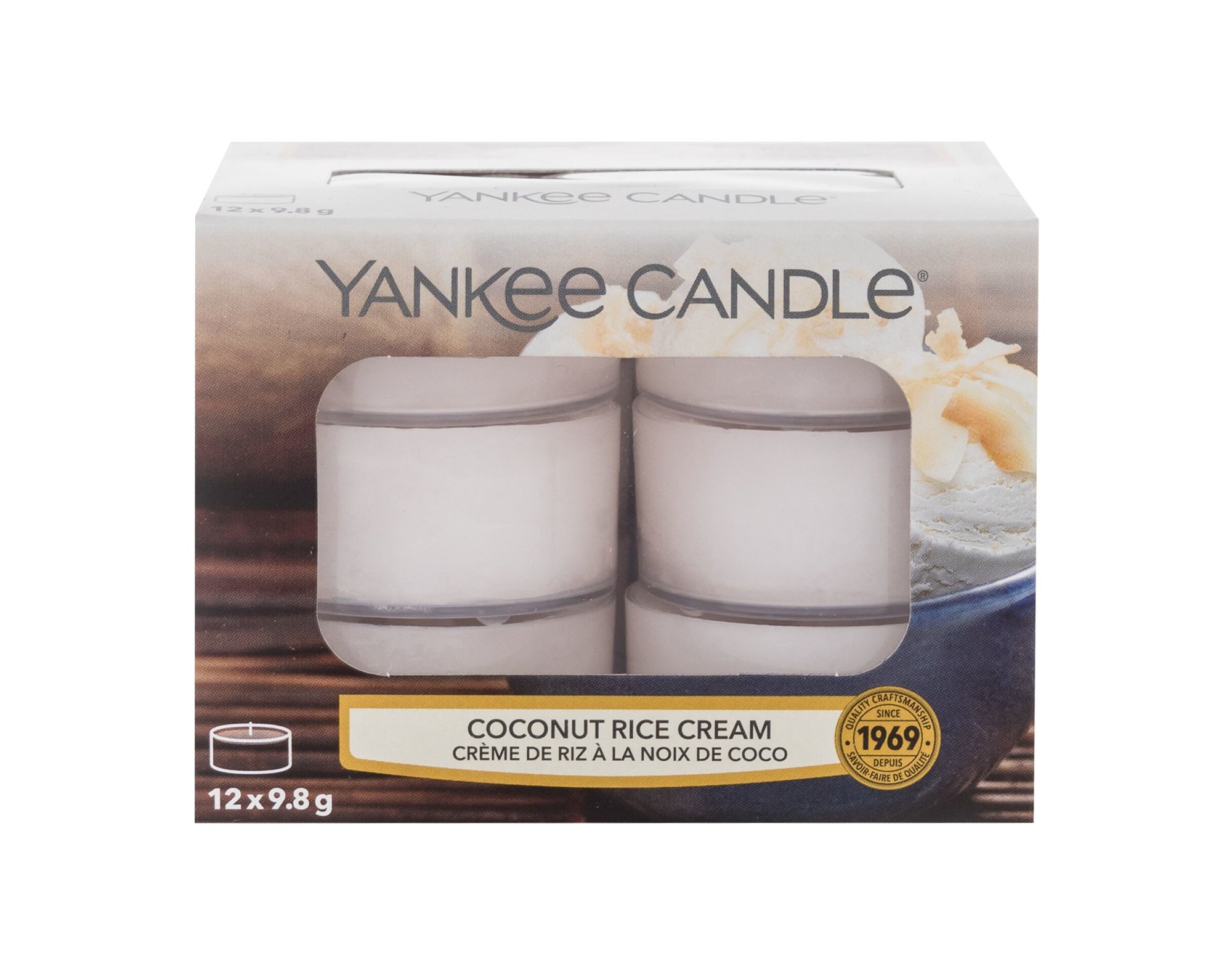 Yankee Candle Coconut Rice Cream 117,6g Kvepalai Unisex Scented Candle (Pažeista pakuotė)