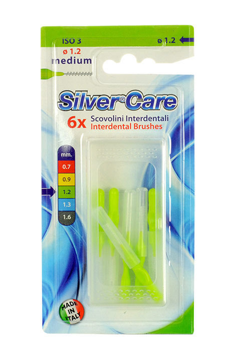 SilverCare Interdental Care 1,2 mm Medium tarpdančių siūlas
