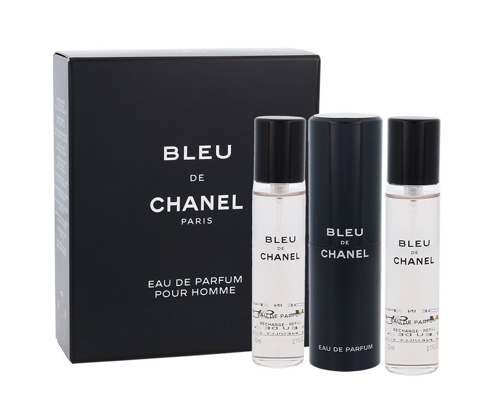 Chanel Bleu de Chanel 3x20ml Kvepalai Vyrams EDP (Pažeista pakuotė)