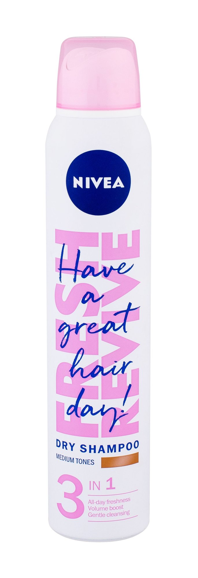 Nivea Fresh Revive 200ml sausas šampūnas (Pažeista pakuotė)