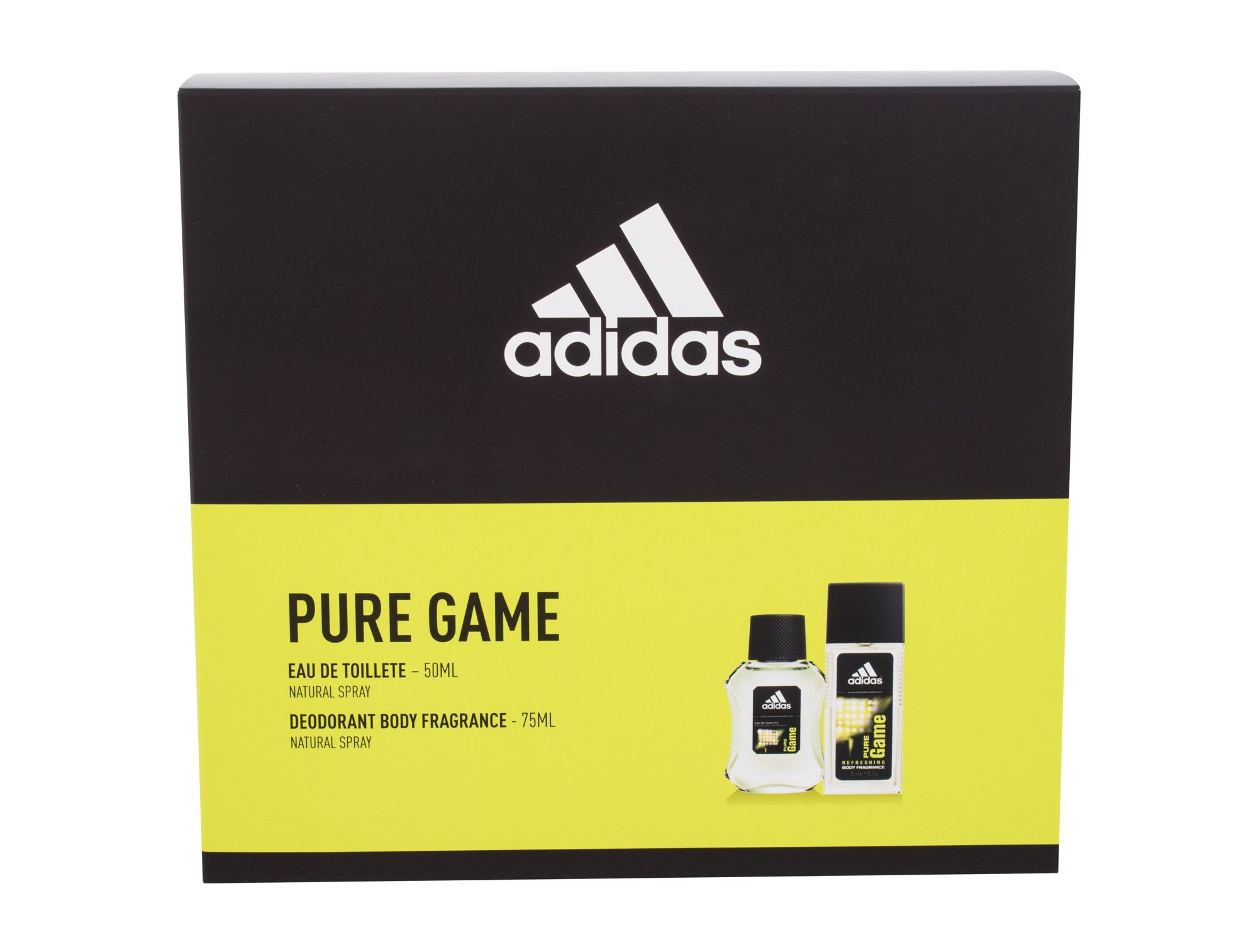 Adidas Pure Game 50ml Edt 50 ml + Deodorant 75 ml Kvepalai Vyrams EDT Rinkinys (Pažeista pakuotė)