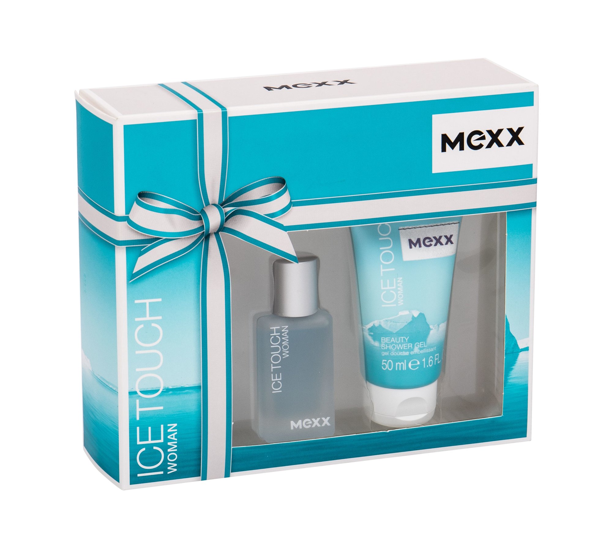 Mexx Ice Touch Woman 2014 15ml Edt 15 ml + Shower Gel 50 ml Kvepalai Moterims EDT Rinkinys (Pažeista pakuotė)
