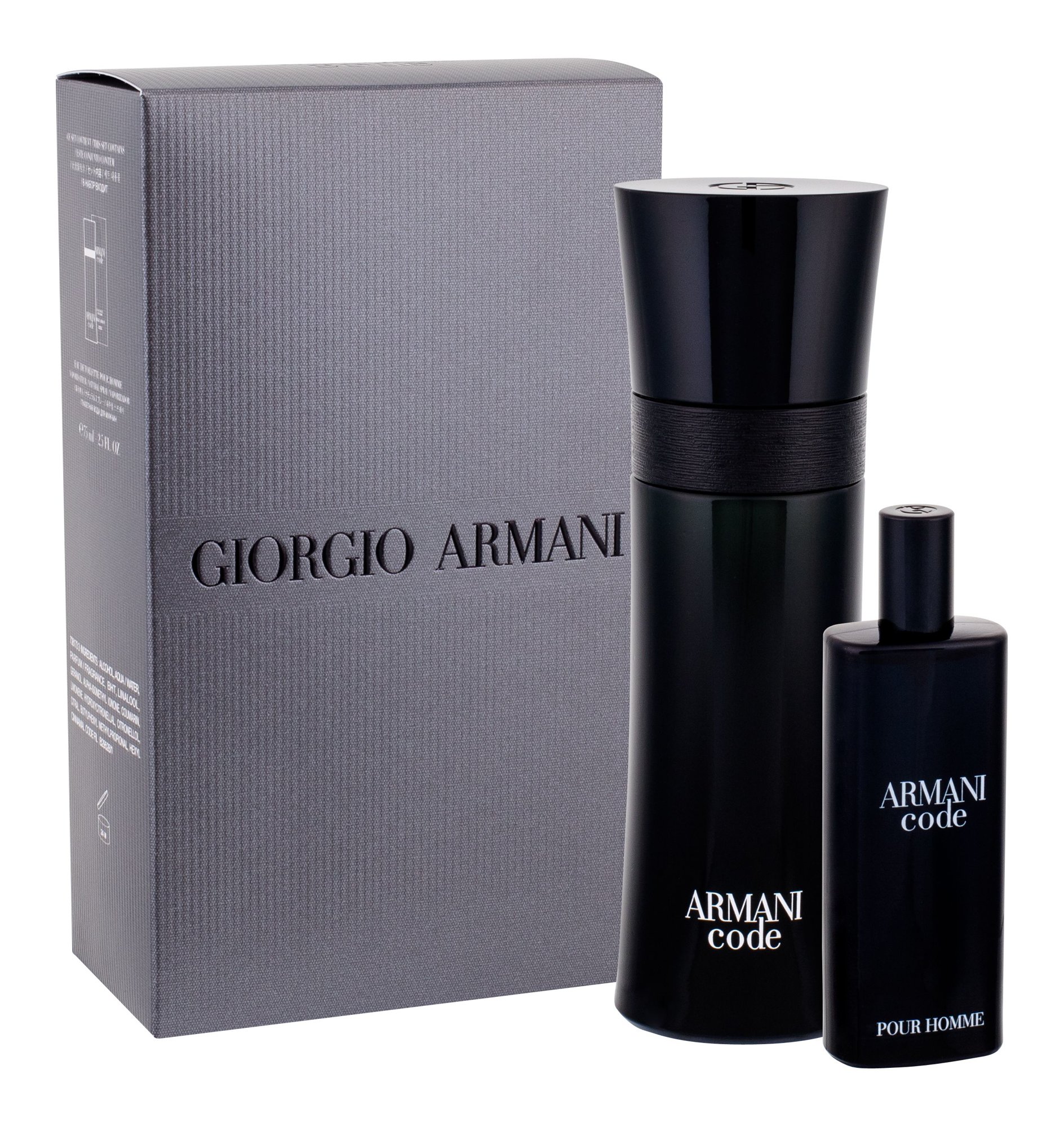 Giorgio Armani Black Code 75ml Edt 75 ml + Edt 15 ml Kvepalai Vyrams EDT Rinkinys