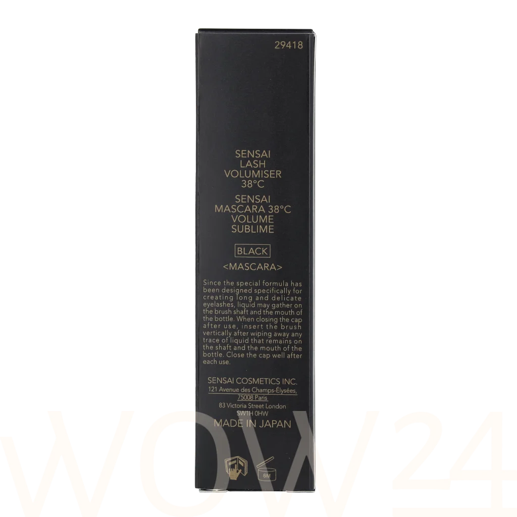 Sensai Lash Volumiser 38 Degree 10 ml blakstienų tu&scaron;as