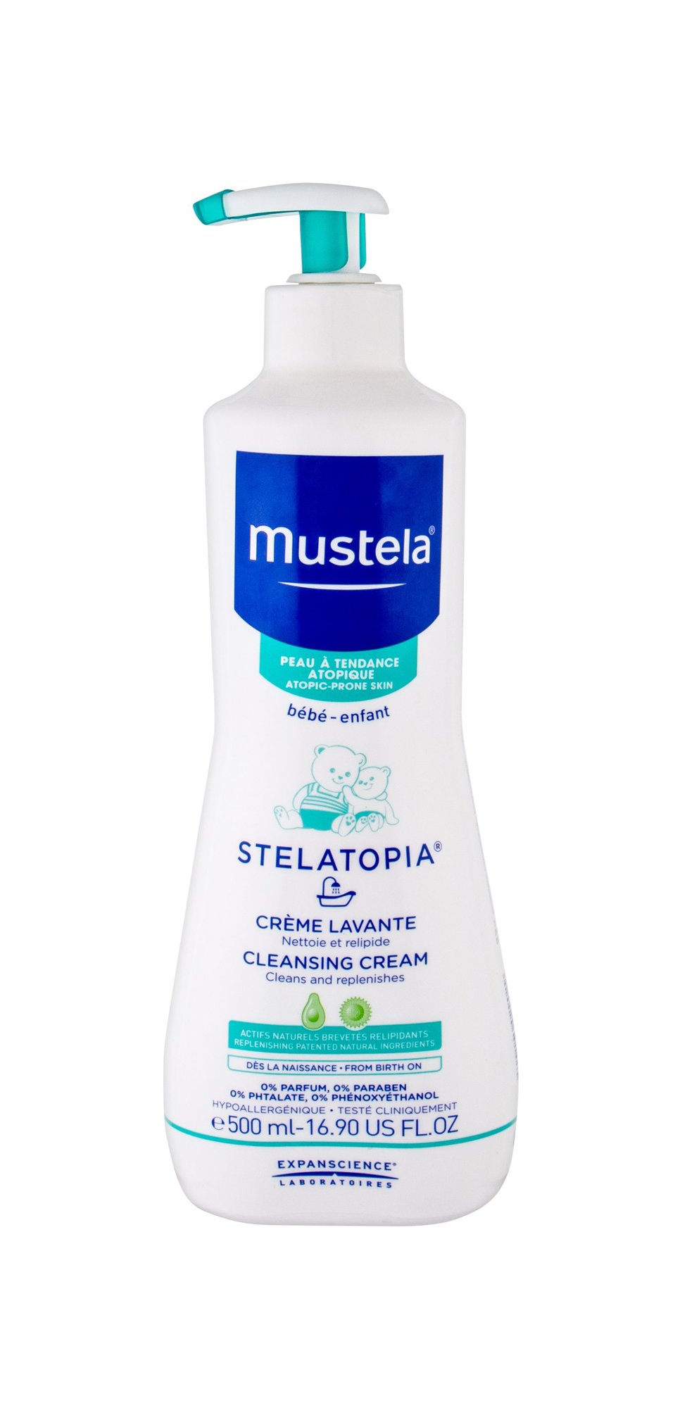 Mustela Bébé Stelatopia Cleansing Cream dušo kremas