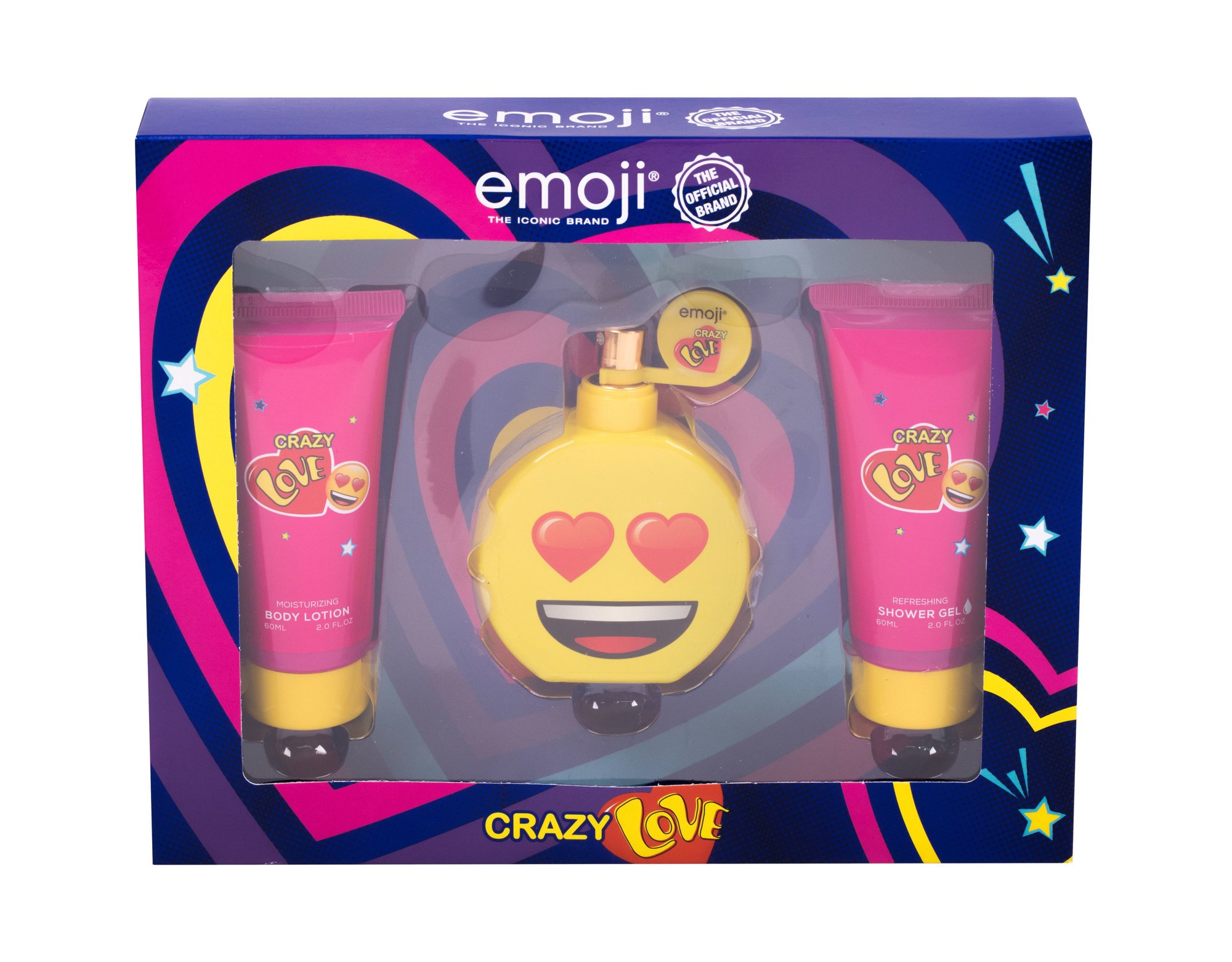 Emoji Crazy Love 50ml Edp 50 ml + Shower Gel 60 ml + Body Lotion 60 ml Kvepalai Vaikams EDP Rinkinys