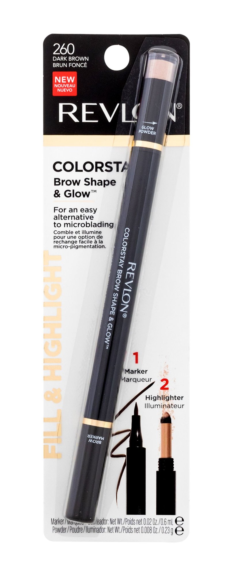 Revlon Colorstay Brow Shape & Glow antakių pieštukas