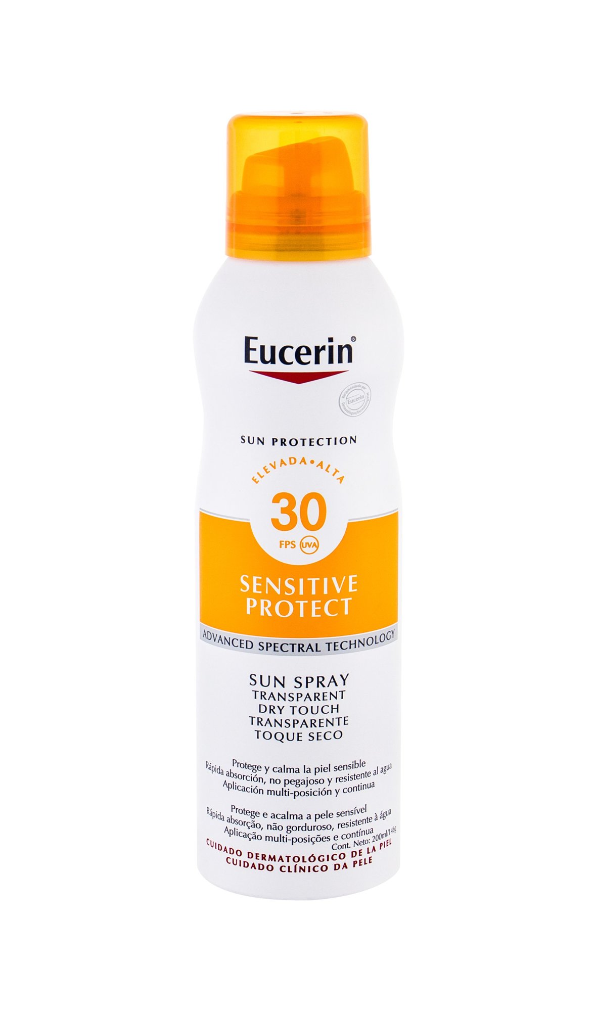 Eucerin Sun Sensitive Protect Sun Spray Dry Touch įdegio losjonas