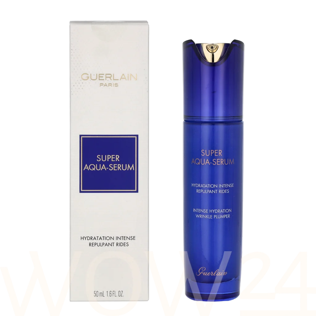 Guerlain Guerlain Super Aqua-Serum Intense Hydration Wrinkle Plumper 50 ml natūrali veido odos priežiūros priemonė