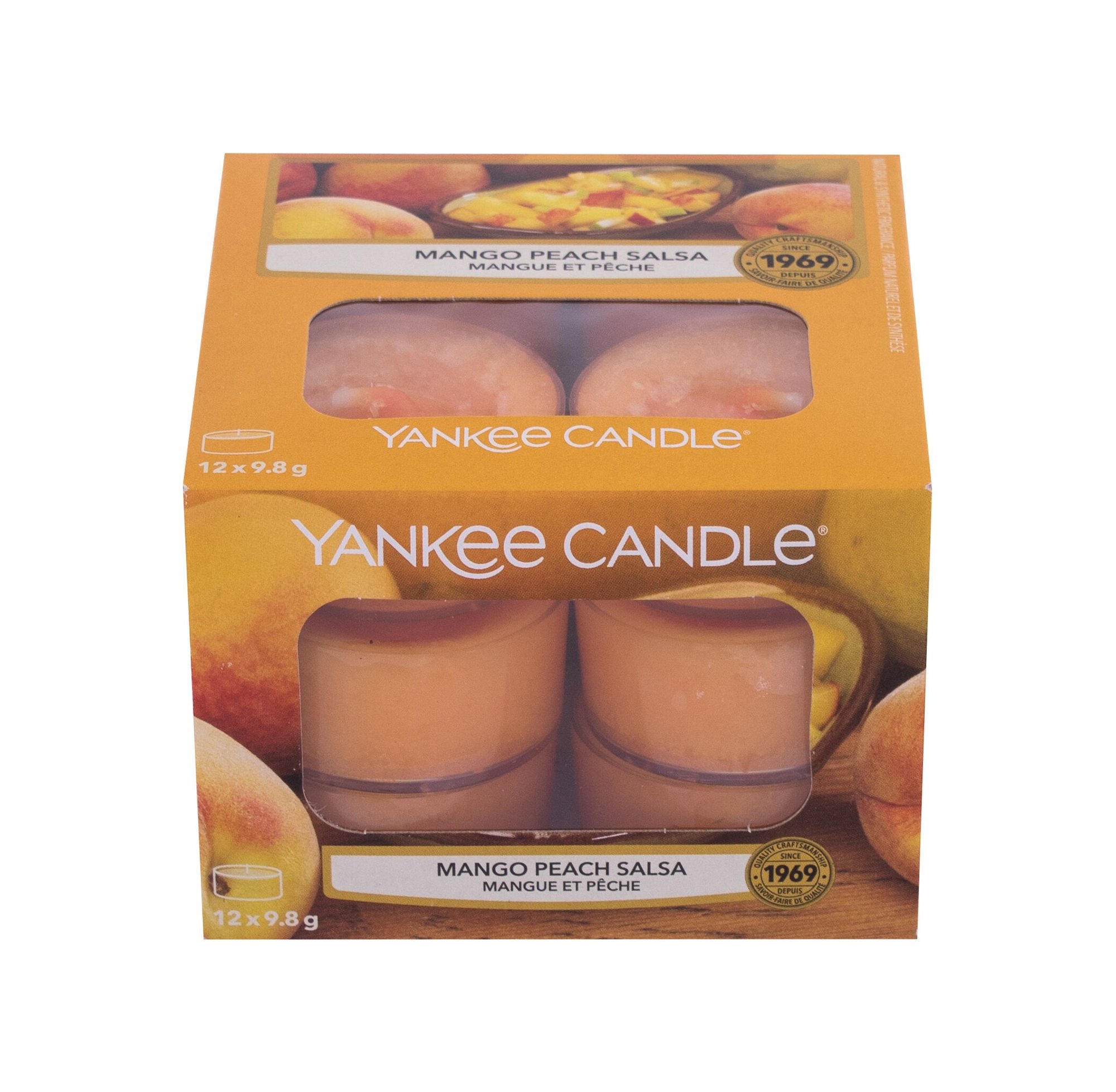 Yankee Candle Mango Peach Salsa 117,6g Kvepalai Unisex Scented Candle (Pažeista pakuotė)