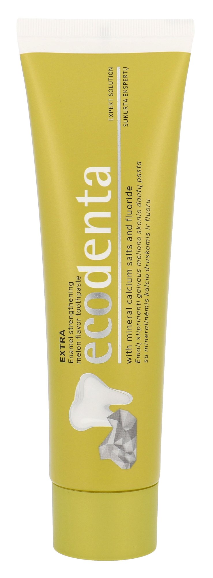 Ecodenta Toothpaste Extra Enamel Strengthening Melon Flavor 100ml dantų pasta (Pažeista pakuotė)