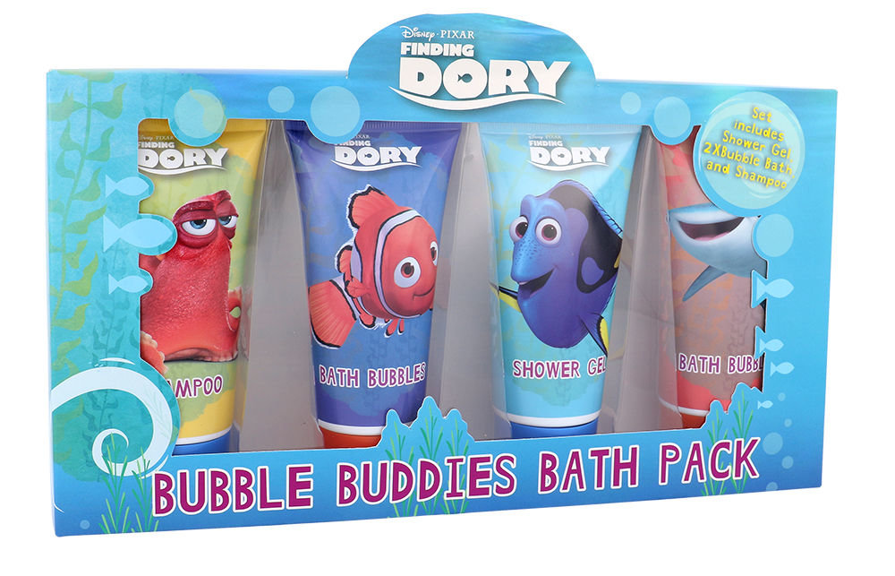 Disney Finding Dory 75ml shower gel 75 ml + shampoo 75 ml + bath foam 2 x 75 ml dušo želė Rinkinys (Pažeista pakuotė)