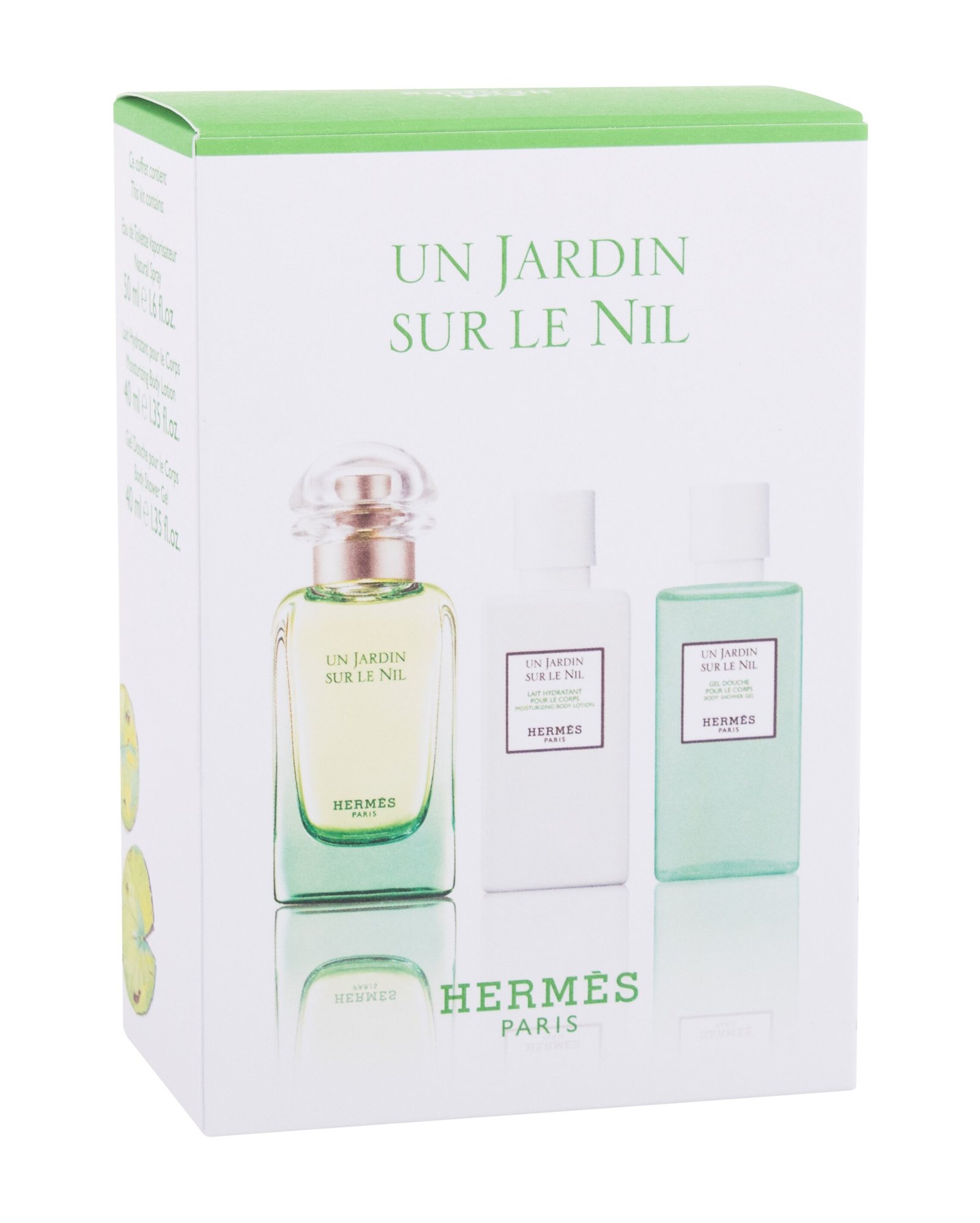 Hermes Un Jardin Sur Le Nil 50ml Edt 50 ml + Body Lotion 40 ml + Shower Gel 40 ml Kvepalai Unisex EDT Rinkinys