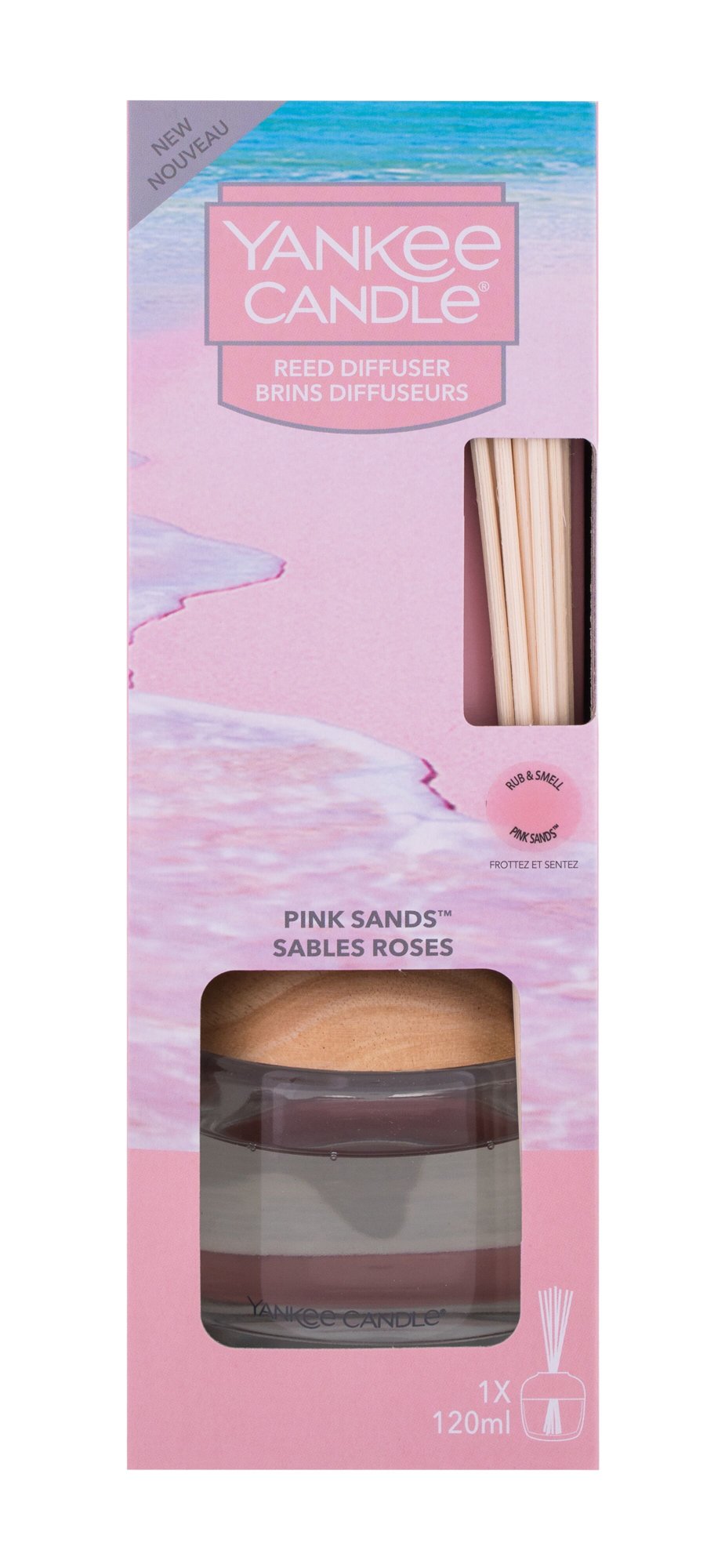 Yankee Candle Pink Sands 120ml Kvepalai Unisex Namų kvapo difuzorius (Pažeista pakuotė)