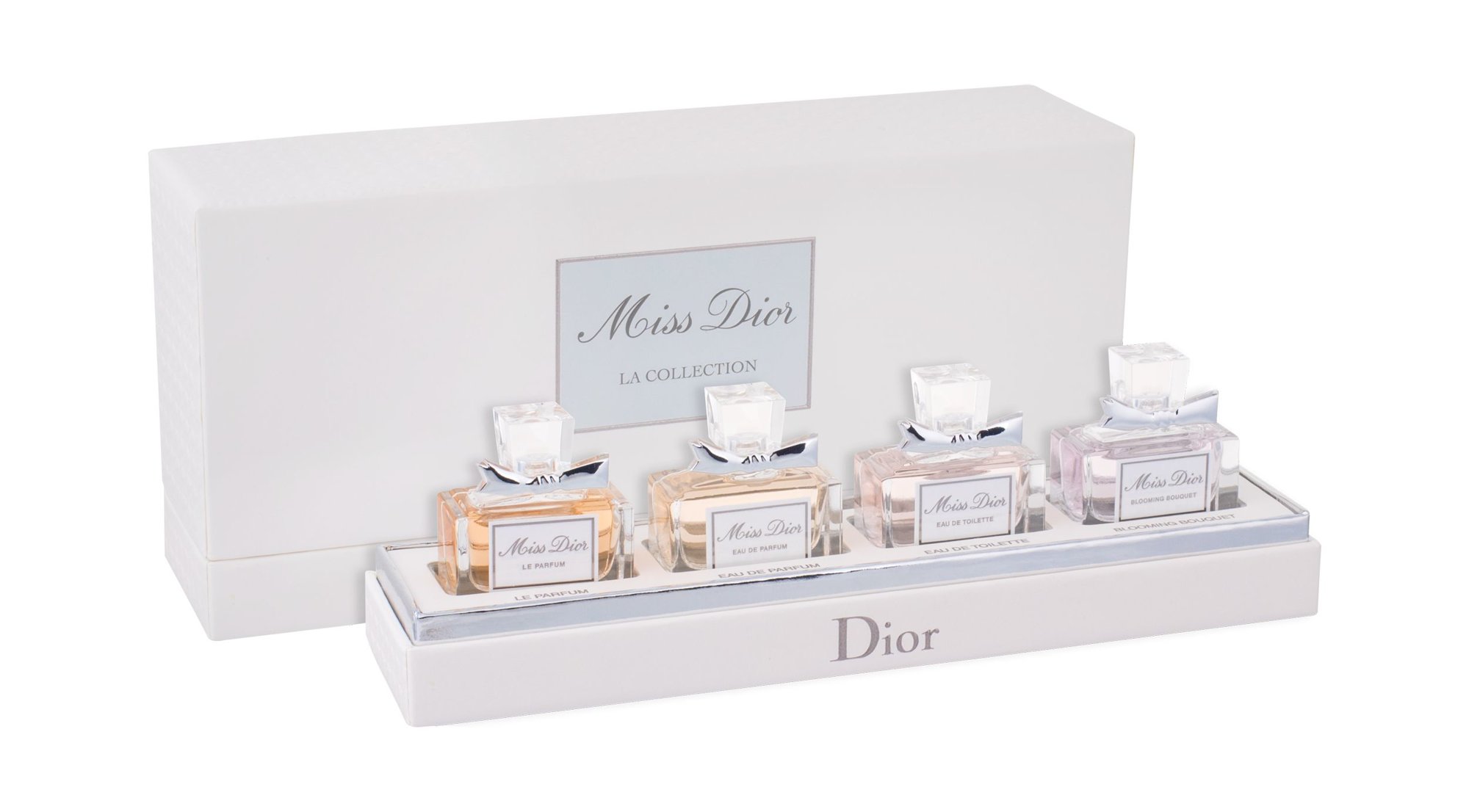 Christian Dior Mini Set 4x5ml Edp Miss Dior Le Parfum 5 ml + Edp Miss Dior 2012 5 ml + Edt Miss Dior 2013 5 ml + Edt Miss Dior Blooming Bouquet 2014 5 ml Kvepalai Moterims EDP Rinkinys