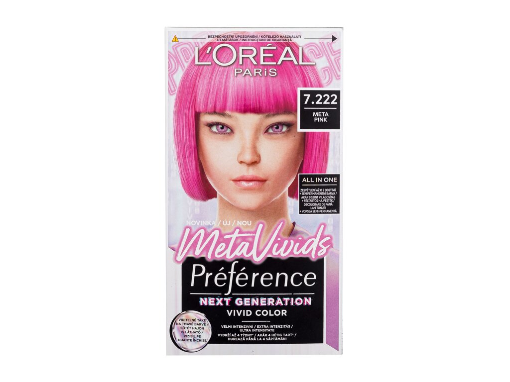L'Oréal Paris Préférence Meta Vivids moteriška plaukų priemonė