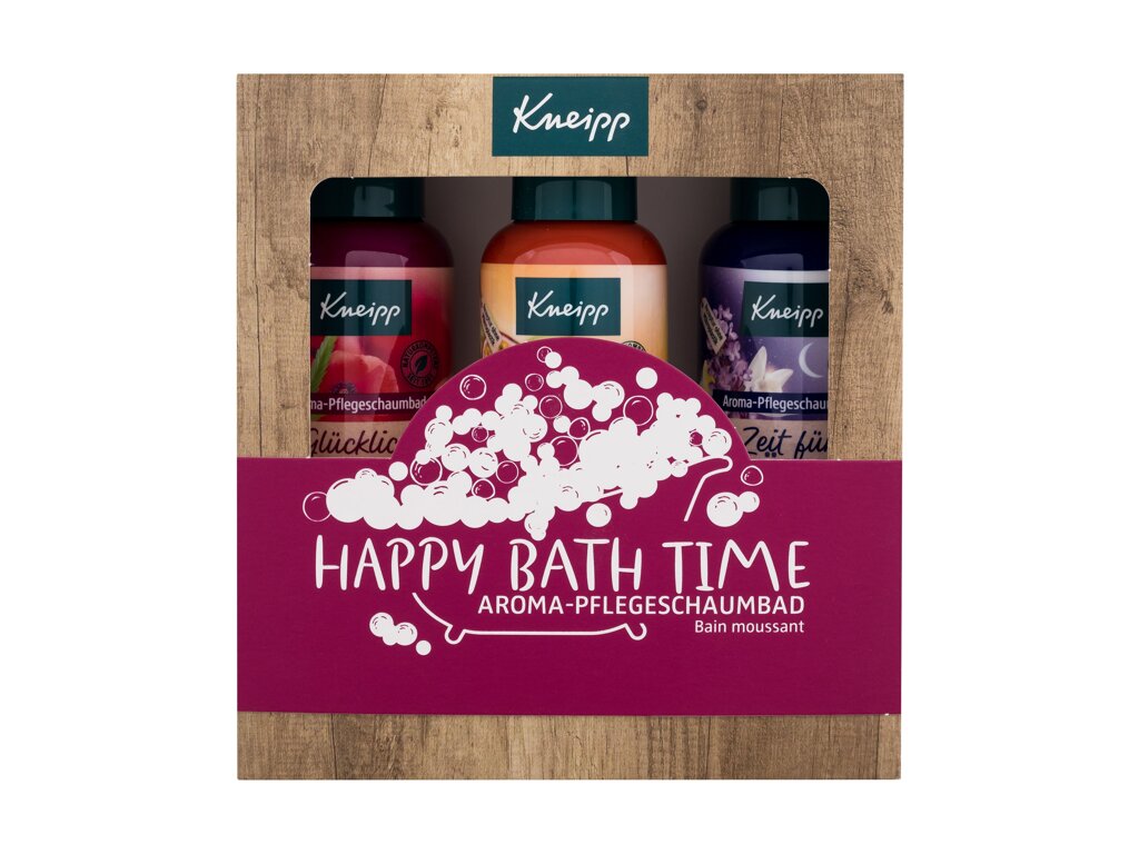 Kneipp Happy Bath Time 100ml Bubble Bath Dream Time 100 ml + Bubble Bath Good Mood 100 ml + Bubble Bath Happy Time-Out 100 ml vonios putos Rinkinys