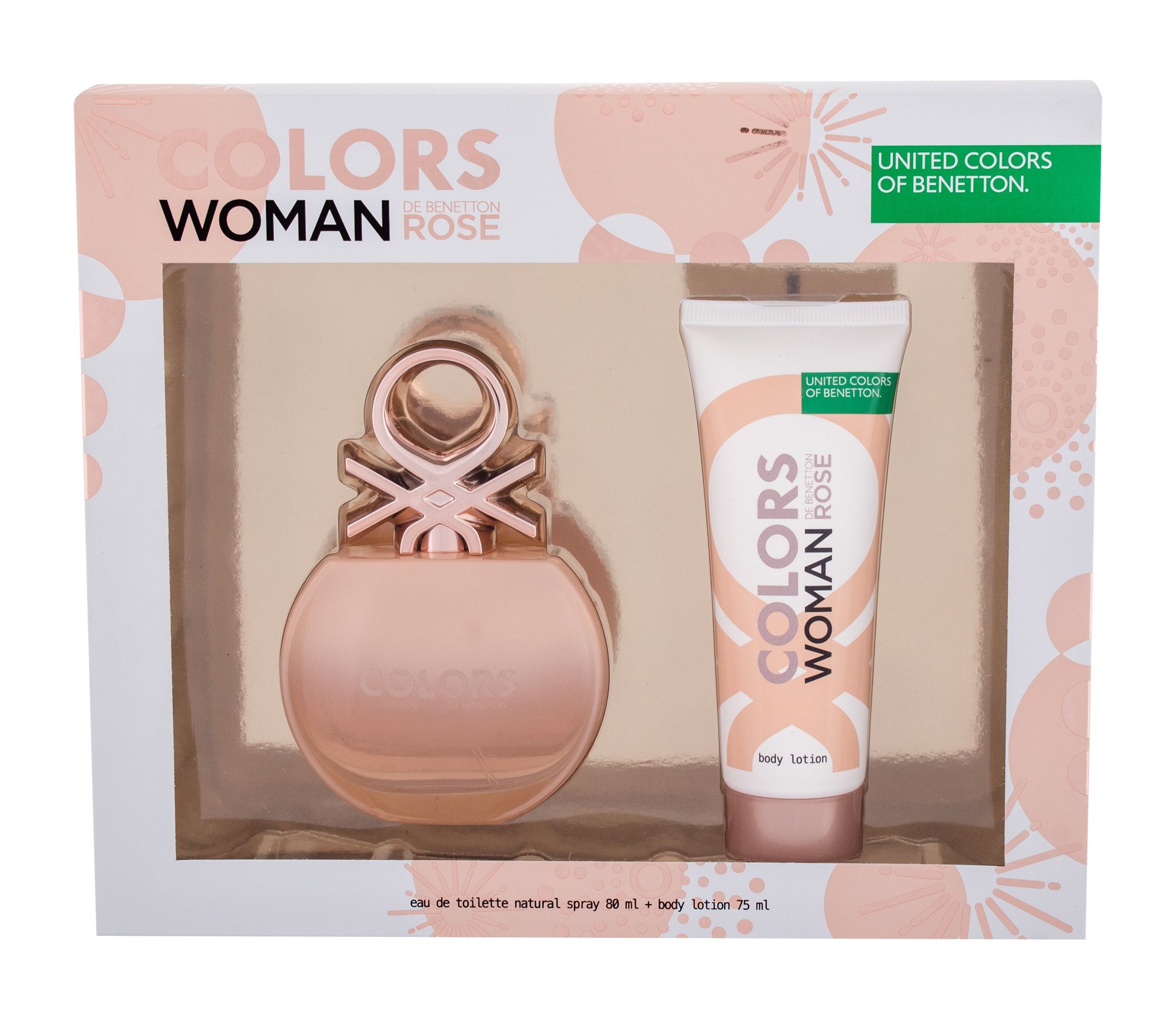 Benetton Colors de Benetton Rose Eau De Toilette 80 ml Set
