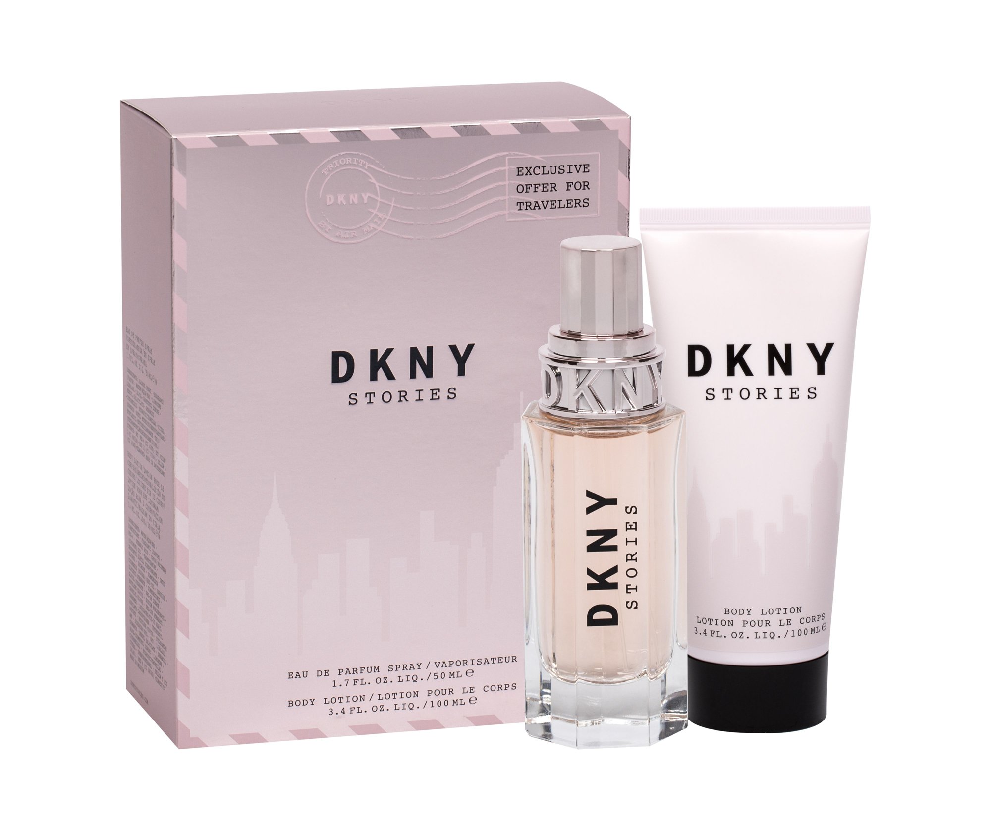 DKNY DKNY Stories 50ml Edp 50 ml + Body Lotion 100 ml Kvepalai Moterims EDP Rinkinys (Pažeista pakuotė)