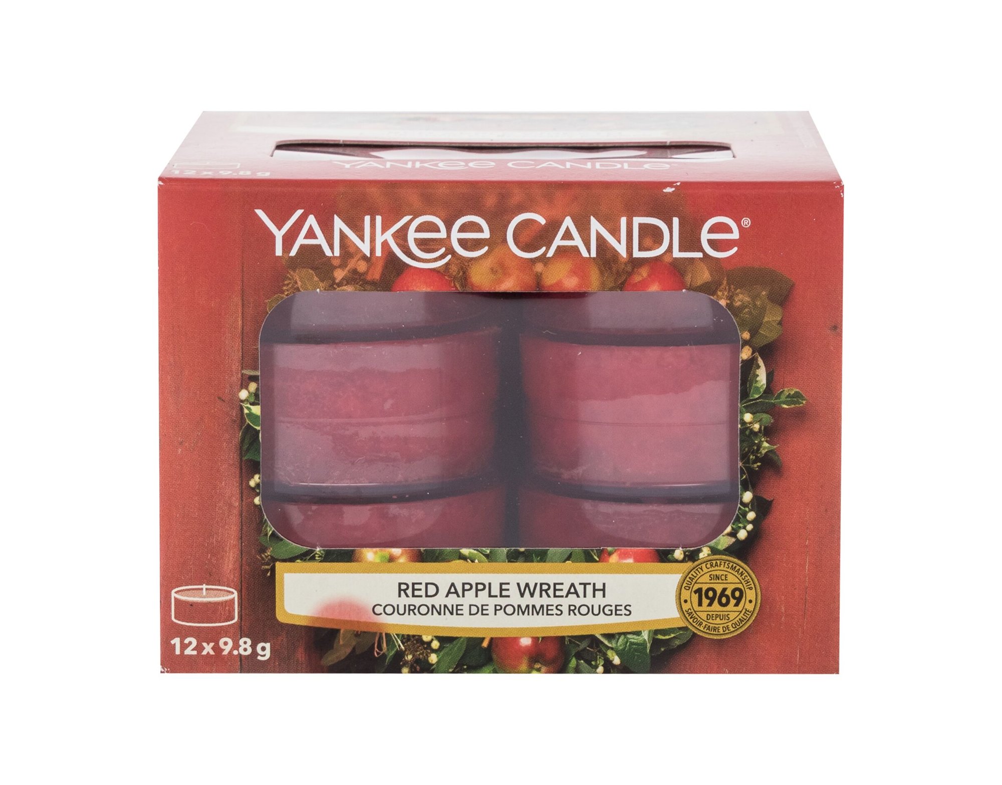Yankee Candle Red Apple Wreath 117,6g Kvepalai Unisex Scented Candle