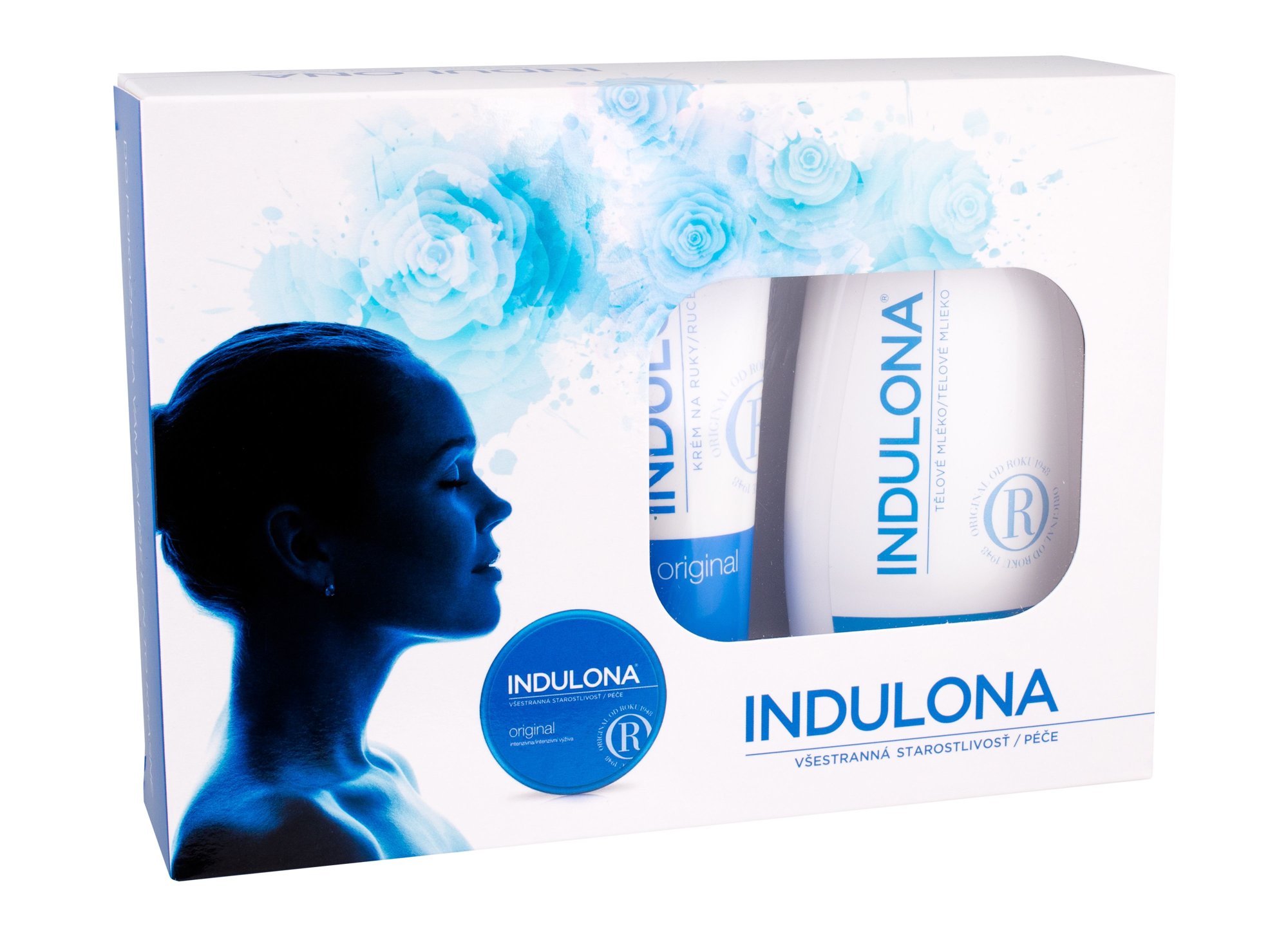 INDULONA Original 250ml Body lotion 250 ml + Hand cream 85 ml + Universal cream 75 ml kūno losjonas Rinkinys (Pažeista pakuotė)