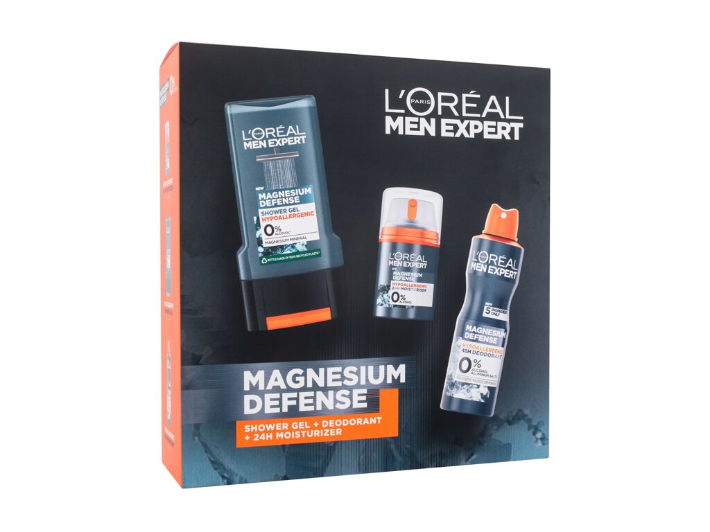 L`oreal Men Expert Magnesium Defence Dieninis kremas 50 ml Set