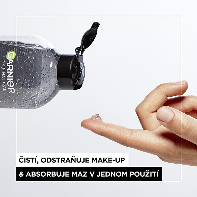 Garnier Pure Active micellar water with active carbon (Micellar Purifying Jelly Water) 400ml makiažo valiklis