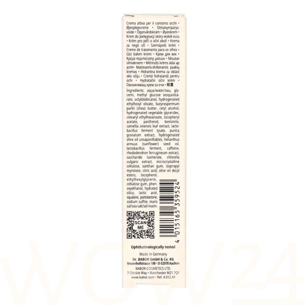 Babor Babor Skinovage Vitalizing Eye Cream 15 ml natūrali veido odos priežiūros priemonė