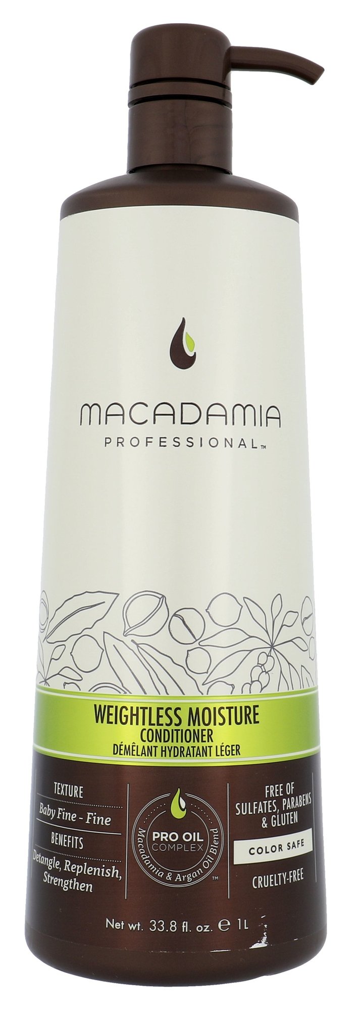 Macadamia Professional Weightless Moisture 1000ml kondicionierius