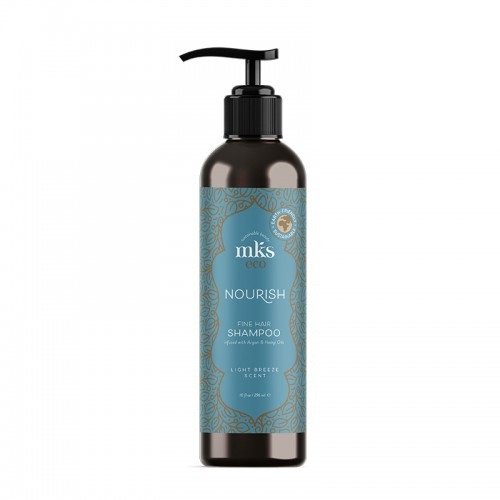 MKS eco Nourish Shampoo Light Breeze &Scaron;ampūnas ploniems plaukams Specialios paskirties plaukų priežiūros priemonė