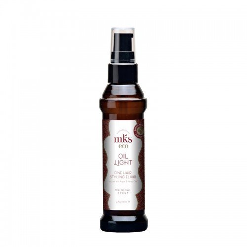MKS eco Oil Light Fine Hair Styling Elixir Lengvas aliejus ploniems plaukams Specialios paskirties plaukų priežiūros priemonė