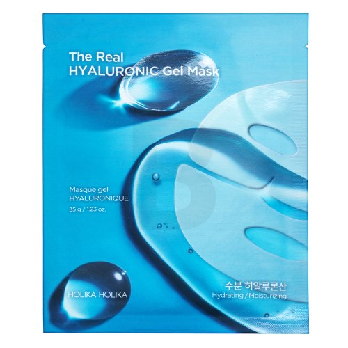 Holika holika The Real Hyaluronic Gel Mask Veido kaukė Korėjieti&scaron;ka Hidrogelinė veido kaukė Unisex