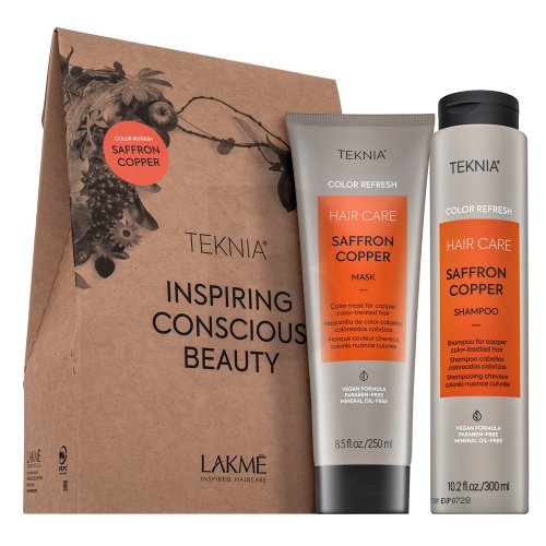 Lakm&eacute; Teknia Color Refresh Saffron Copper Pack 300 ml + Plaukų priemonė Moterims