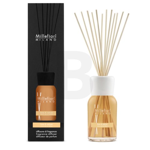Millefiori Milano Millefiori Milano Fragrance Diffuser Lime & Vetiver 500 ml namų kvapas