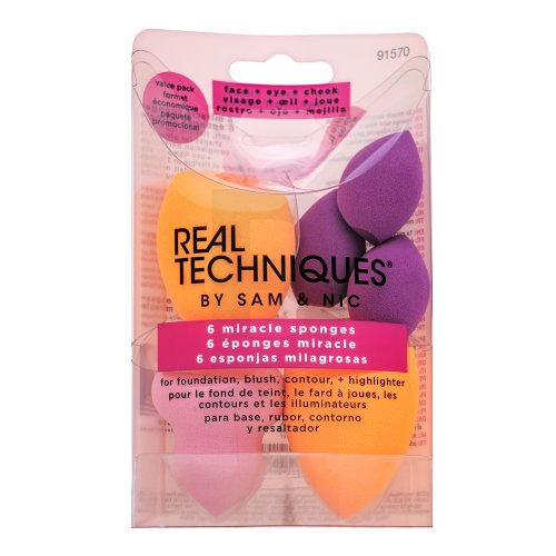 Real Techniques Real Techniques Miracle Sponges 6pcs Set Real Techniques Real Techniques Miracle Sponges 6pcs Set