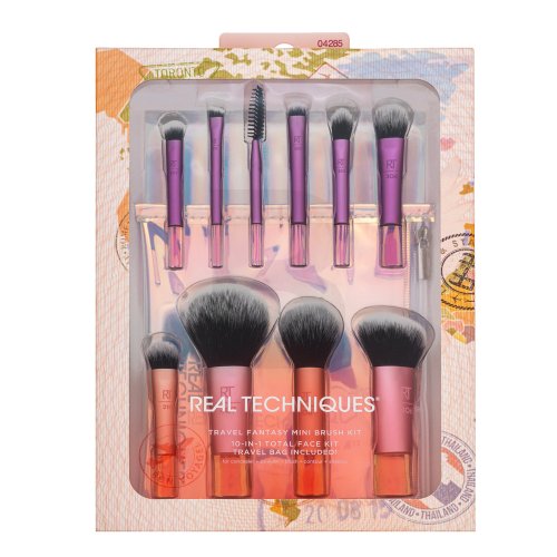 Real Techniques Brushes Travel Fantasy Mini Brush Kit &Scaron;epetėlis Makiažo &scaron;epetėlis Moterims