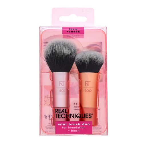 Real Techniques Brushes Mini Brush Duo &Scaron;epetėlis Makiažo &scaron;epetėlis Moterims