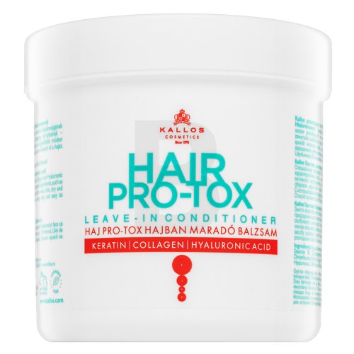 Kallos cosmetics Hair Pro-Tox Leave-in Conditioner Plaukų kondicionierius Atstatomoji plaukų kaukė Moterims