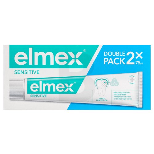 Elmex Sensitive Duopack 2 x Dantų emalį stiprinanti priemonė Unisex