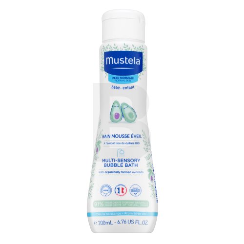 Mustela B&eacute;b&eacute; Multi-Sensory Bubble Bath Du&scaron;o gelis Dermatologinės Vonios putos