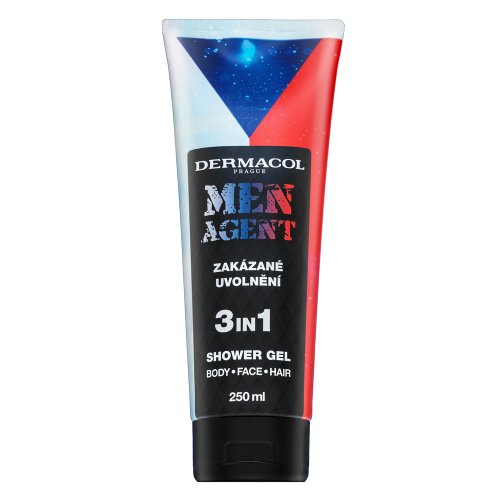 Dermacol Shower gel Forbidden release Men Agent (3in1 Shower Gel) Du&scaron;o želė Vyrams