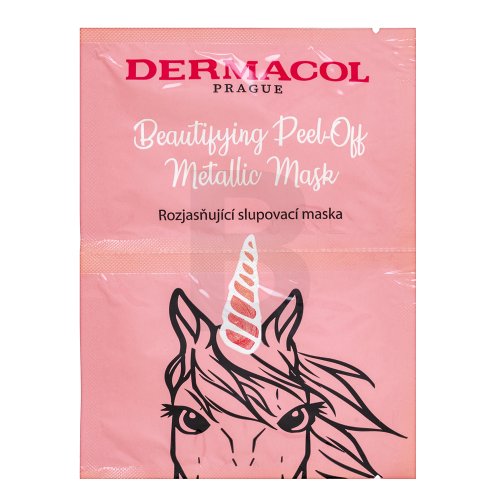 Dermacol Beautifying Peel-off Metallic Mask Brightening Veido kaukė Skaistinamoji veido kaukė Moterims