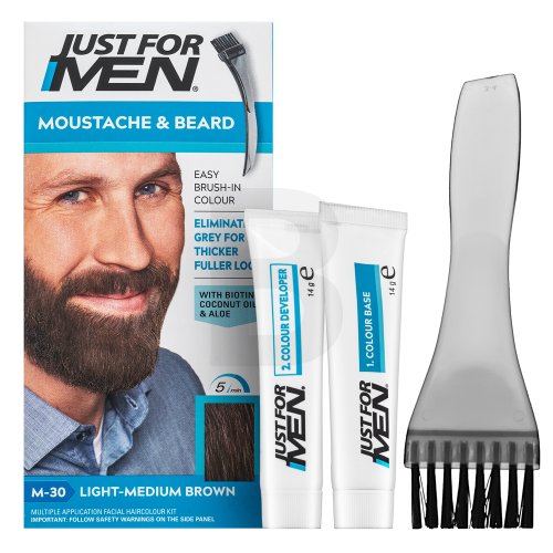 Just For Men Just For Men Moustache & Beard Color M30 Light-Medium Brown Just For Men Just For Men Moustache & Beard Color M30 Light-Medium Brown