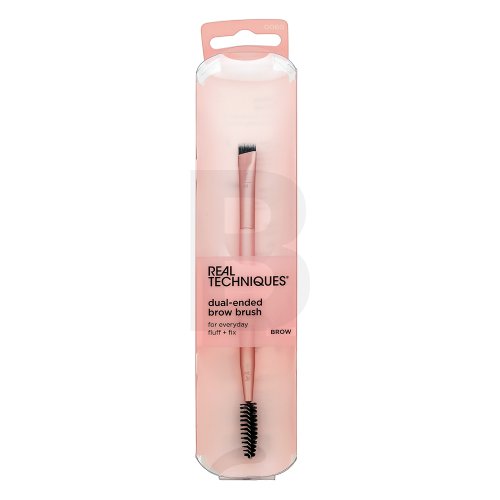 Real Techniques Skinamilist Dual-Ended Brow Brush &Scaron;epetėlis Makiažo &scaron;epetėlis Moterims