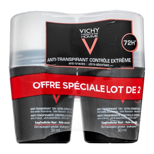 Vichy Homme 72H Extreme-Control Anti Perspirant 2 x Kūnui Vyrams