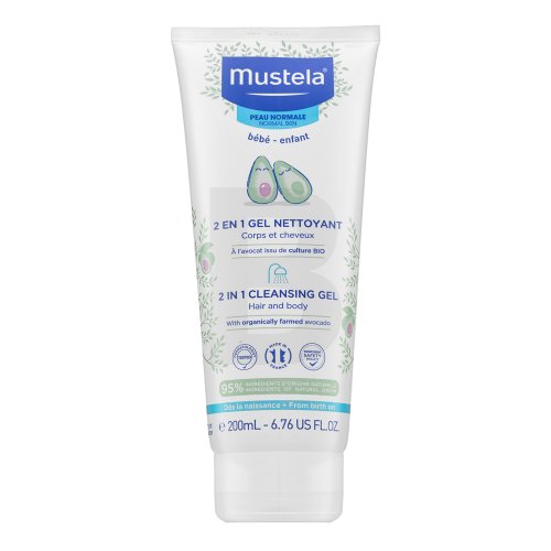 Mustela B&eacute;b&eacute; 2 in 1 Cleansing Gel Du&scaron;o gelis Du&scaron;o želė