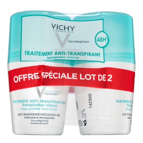 Vichy 48H Intensive Anti-Transpirant Deodorant Roll-on 2 x Dezodorantas ir antiperspirantas Moterims