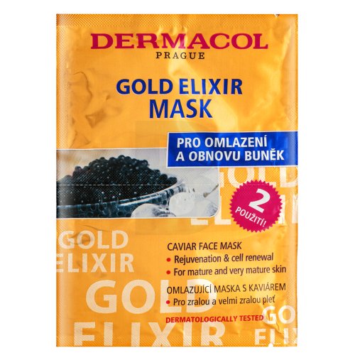 Dermacol Gold Elixir Veido kaukė Kreminė veido kaukė Moterims