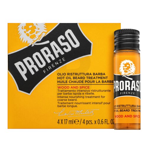 PRORASO Wood & Spice Hot Oil Beard Treatment Barzdos aliejus Vyrams